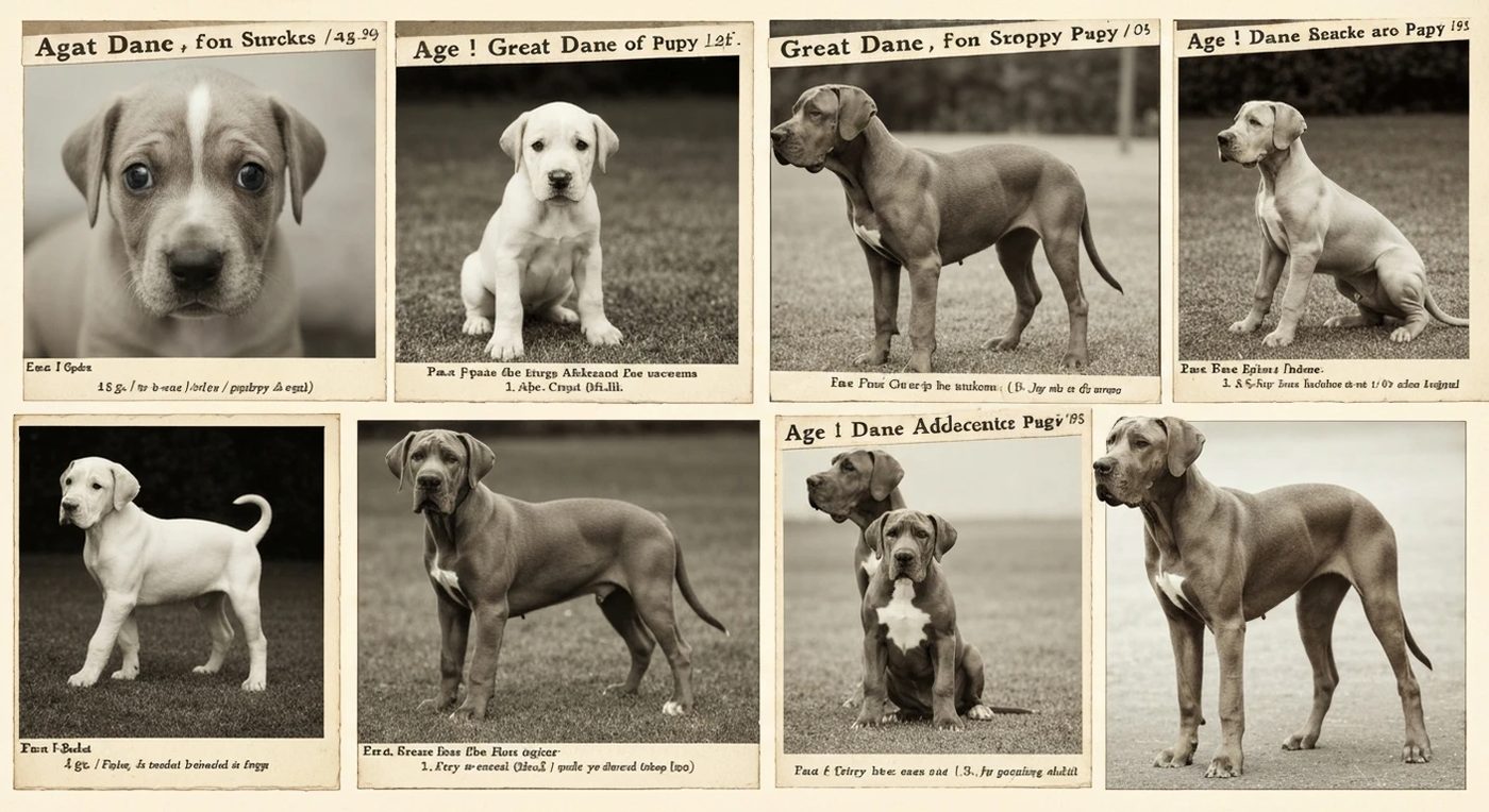La croissance du chiot Dogue Allemand mois par mois